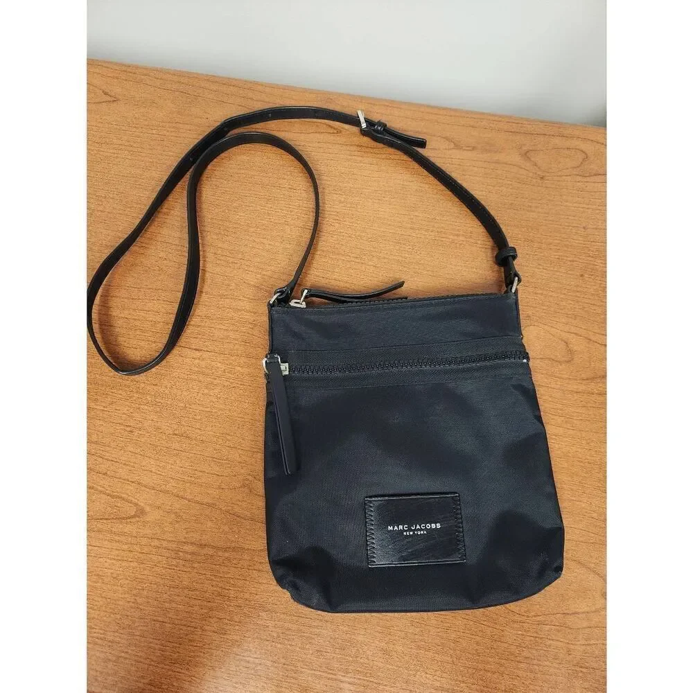 Marc Jacobs black nylon crossbody. Excellent used condition